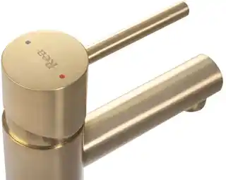 Rea Tess Bateria umywalkowa złota szczotkowana REA-B5661