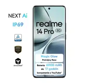 Realme Smartfon 14 Pro 5G 12/512GB 6.77 120Hz Szary