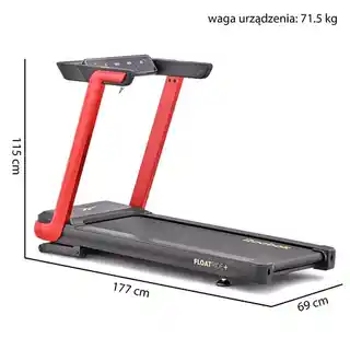 Reebok Bieżnia elektryczna FR20z Floatride plus 1654W 18km/h Czerwony
