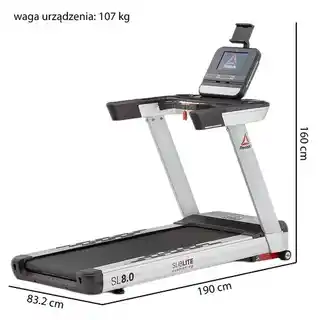 Reebok Bieżnia Elektryczna SL8.0 20km/h 150kg 15 poziomów amortyzacja