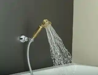 Reitano Rubinetteria słuchawka prysznicowa retro 18 cm mosiądz brąz ANTEA