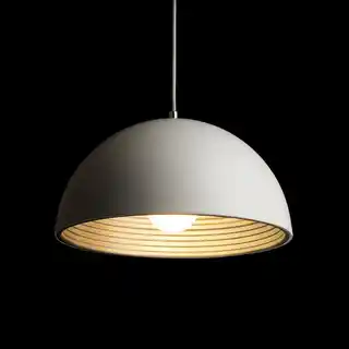 Rendl CARISSIMA 40 lampa wisząca skandynawska biała matowa srebrno-szara E27 42W