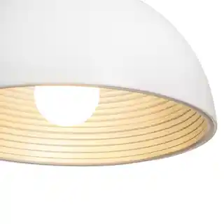 Rendl CARISSIMA 40 lampa wisząca skandynawska biała matowa srebrno-szara E27 42W