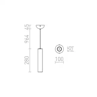 Rendl lampa wisząca nowoczesna RIGA 28 biała LED 6W 3000K, model R12458