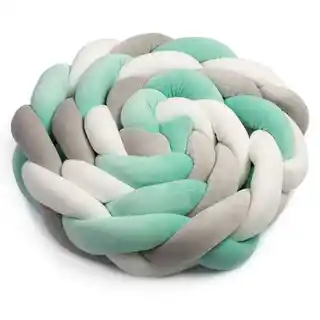 Ricokids Otulacz do łóżeczka 3m miętowo-szary