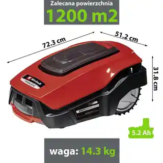 Robot koszący Einhell Freelexo 1200 LCD BT