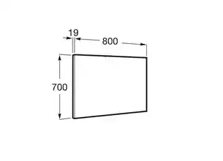 Roca A812333406 Victoria-N Lustro 80x70x19cm