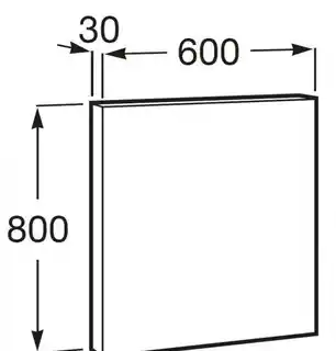 Roca A812396000 LUNA Lustro ambientowe 60X80