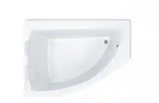 Roca Aquamarina Wanna narożna asymetryczna z hydromasażem 175x120 cm lewa biała