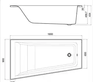 Roca Easy wanna 160x90cm lewa z hydromasażem Smart WaterAir Plus