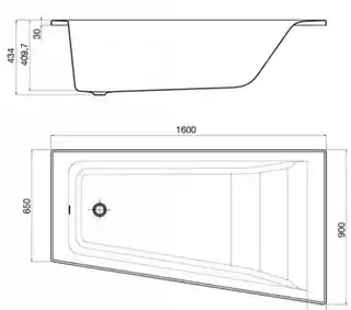 Roca Easy wanna 160x90cm prawa z hydromasażem Smart WaterAir Plus