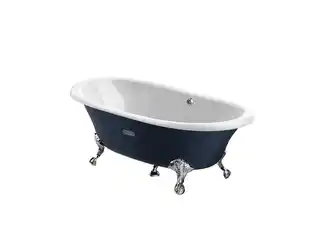 Roca Newcast Classic Wanna wolnostojąca 170x85x42 cm żeliwna z powierzchnią antypoślizgową biała