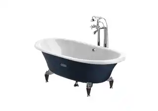 Roca Newcast Classic Wanna wolnostojąca 170x85x42 cm żeliwna z powierzchnią antypoślizgową biała