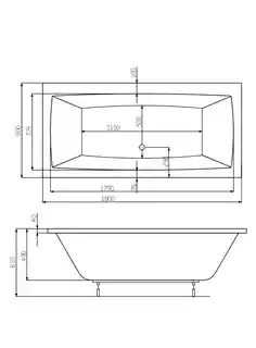 Roca Vita wanna 190x90cm z hydromasażem Smart WaterAir Plus