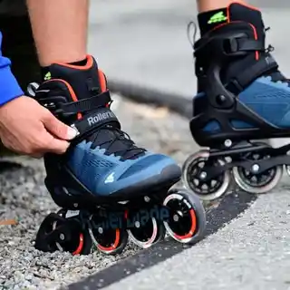 Rollerblade Macroblade 90 Orion Bleu Spicy Orange męskie 260