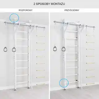 Romana Drabinka gimnastyczna Eco 2 biała