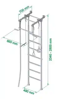 Romana Drabinka gimnastyczna Kometa 2 niebieska