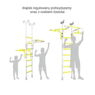 Romana Drabinka gimnastyczna Transformer niebieska