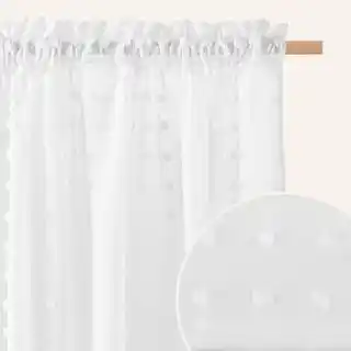 Room99 firana Casablanca biała 400x250, taśma, wysokiej jakości, elegancka, poliestrowa, łatwa w montażu