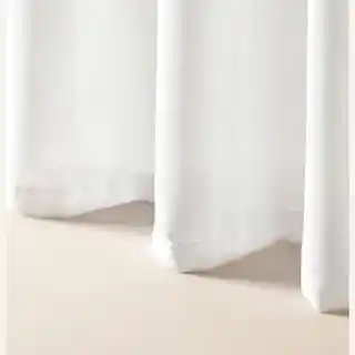 Room99 firana Sensia biała 140x250 tkanina z taśmą, elegancka, lekka, na przelotki, kolekcja Sensia