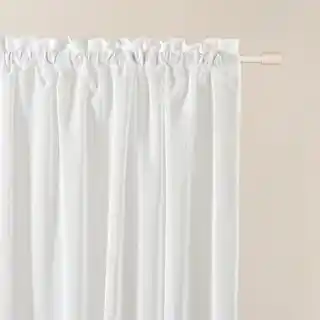 Room99 firana Sensia biała 140x250 tkanina z taśmą, elegancka, lekka, na przelotki, kolekcja Sensia