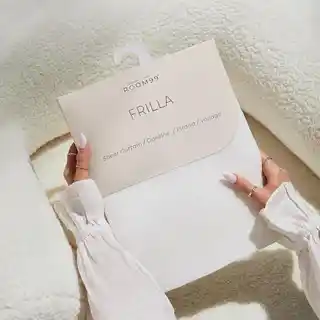 Room99 firana z falbanami Frilla biała 140x250 tkanina taśma
