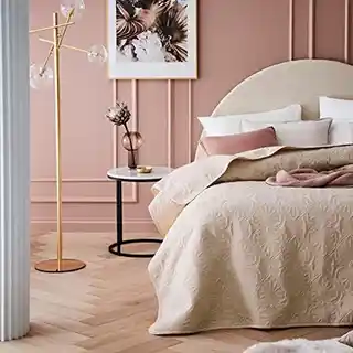 Room99 narzuta na łóżko Leila beżowa 240x260
