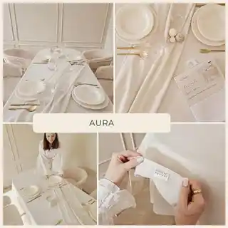 Room99 Obrus Plamoodporny Aura Szary Ciemny 140x300