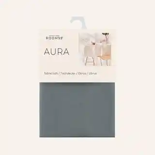 Room99 Obrus Plamoodporny Aura Szary Ciemny 140x300