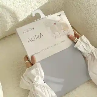 Room99 Obrus Plamoodporny Aura Szary Jasny 140x260