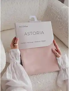 Room99 zasłona Astoria szara jasna 140x250 przelotka