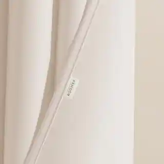 Room99 zasłona Aura krem śmietanka 140x240 srebrna przelotka