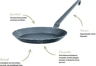 Rosle patelnia żelazna kuta głęboka 28cm ro-95729