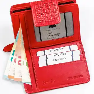 Rovicky Portfel skórzany R-613-DDW czerwony