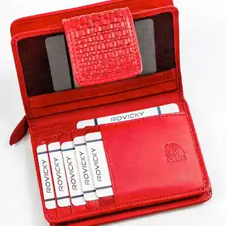 Rovicky Portfel skórzany R-613-DDW czerwony