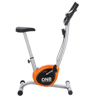 Rower Mechaniczny Stacjonarny One Fitness RW3011 Srebrno-pomarańczowy