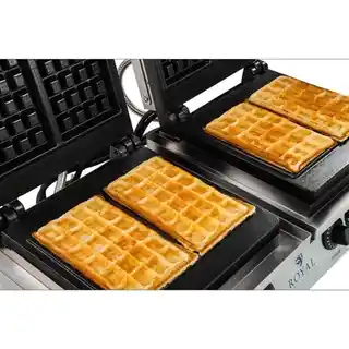 Royal Catering Gofrownica - 2 x 2000 W - prostokątna RCWM-4000-E