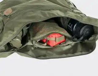 Helikon Bushcraft Satchel, torba cordura czarna, sakwa na pas, wodoodporna, z regulowanym paskiem