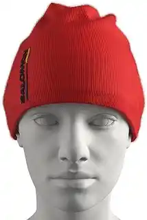 Salomon Czapka Zimowa Graphic Beanie, czerwony, bawełna, kolekcja Winter 2024