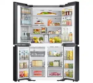 Samsung RF65DB970E22EO No Frost 185,3cm czarna szkło kostkarka zdalne sterowanie komora świeżości