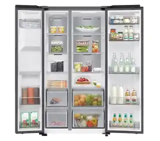 Samsung SBS RS70F64KDTEO Pełny No Frost 178,4cm Kostkarka Komora świeżości Zdalne sterowanie Stal szczotkowana Lodówka