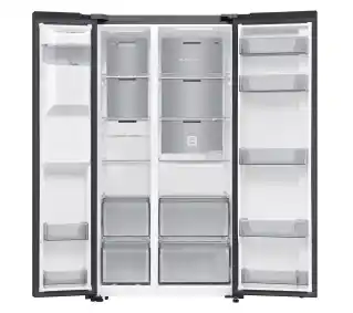 Samsung SBS RS70F64KEBEO Pełny No Frost 178,6cm Dystrybutor wody Kostkarka Zdalne sterowanie Czarne szkło Lodówka