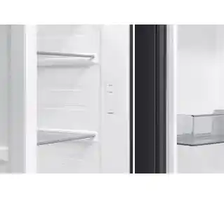 Samsung SBS RS70F64KEBEO Pełny No Frost 178,6cm Dystrybutor wody Kostkarka Zdalne sterowanie Czarne szkło Lodówka