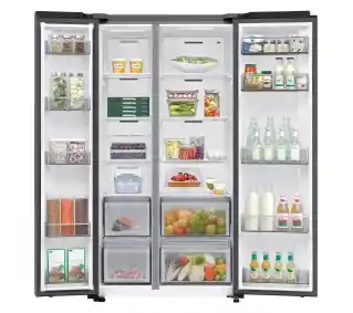 Samsung SBS RS70F65QETEO Pełny No Frost 178,6cm Zdalne sterowanie Stal szczotkowana Lodówka