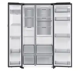 Samsung SBS RS80F64KEFEO Pełny No Frost 178,4cm Kostkarka Komora świeżości Zdalne sterowanie Grafitowa stal Lodówka