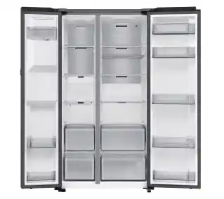 Samsung SBS RS80F66KBFEO Pełny No Frost 178,4cm Kostkarka Komora świeżości Zdalne sterowanie Grafitowa stal Lodówka