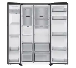 Samsung SBS RS80F66KCFEO Pełny No Frost 178,4cm Dystrybutor wody Komora świeżości Zdalne sterowanie Grafitowa stal Lodówka