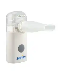 Sanity inhalator siateczkowy Silent Mesh, kompresorowy, cichy, z regulacją przepływu, dla dorosłych i dzieci, certyfikat CE