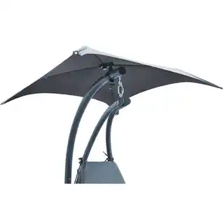 Saska Garden fotel podwieszany Lizbona szary, metalowa konstrukcja, tkanina poliestrowa, obciążenie 120 kg, nowoczesny design