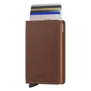 Secrid Mały portfel RFID Slimwallet Saffiano caramel